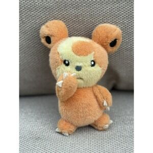 RARE Nintendo Pokemon Teddiursa Plush Stuffed Animal Toy- 6" Teddy Bear Pokemon